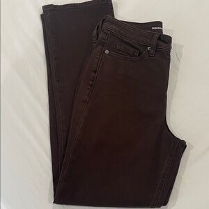 Old Navy Dark Brown Straight Jeans
